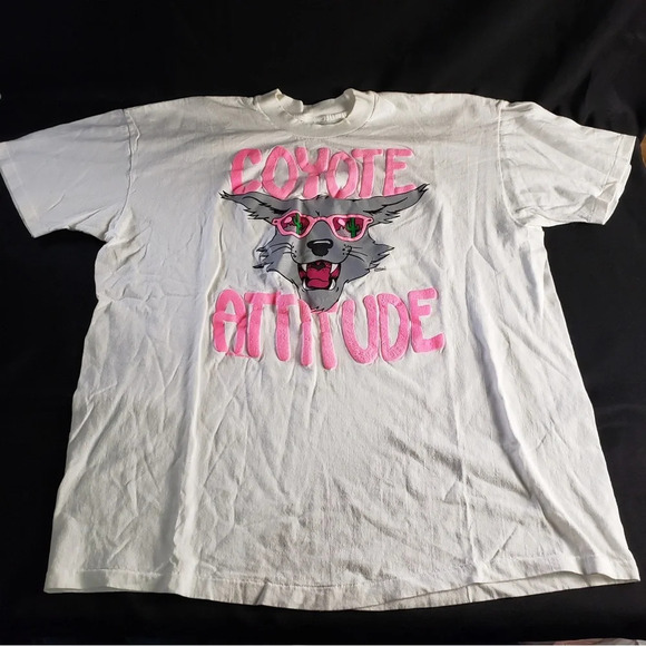 Coyote Attitude Single Stitch Vintage T-Shirt XXL - Picture 1 of 7